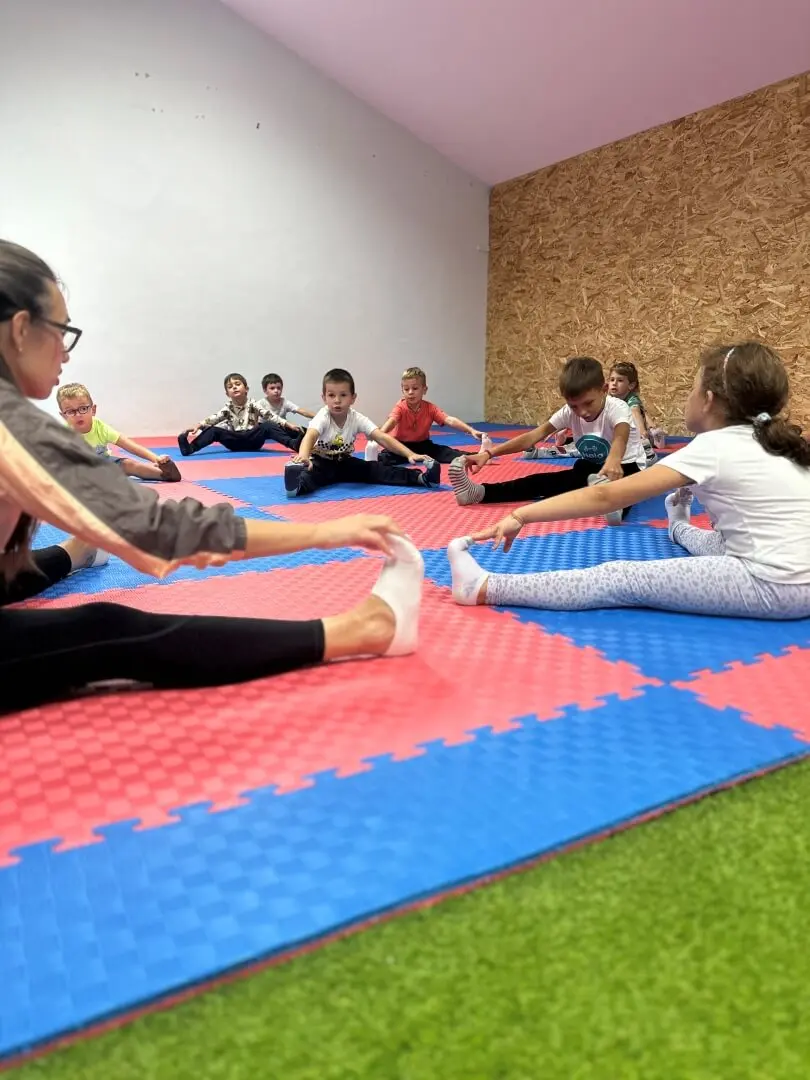 Slika treninga djece u dvorani